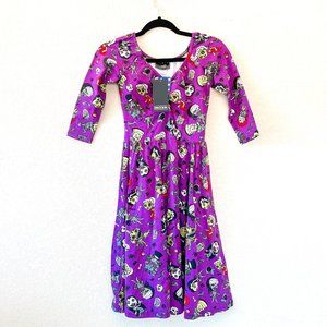 NWT! Pinup Girl Couture Halloween Feminine Monster Dress, Size Small